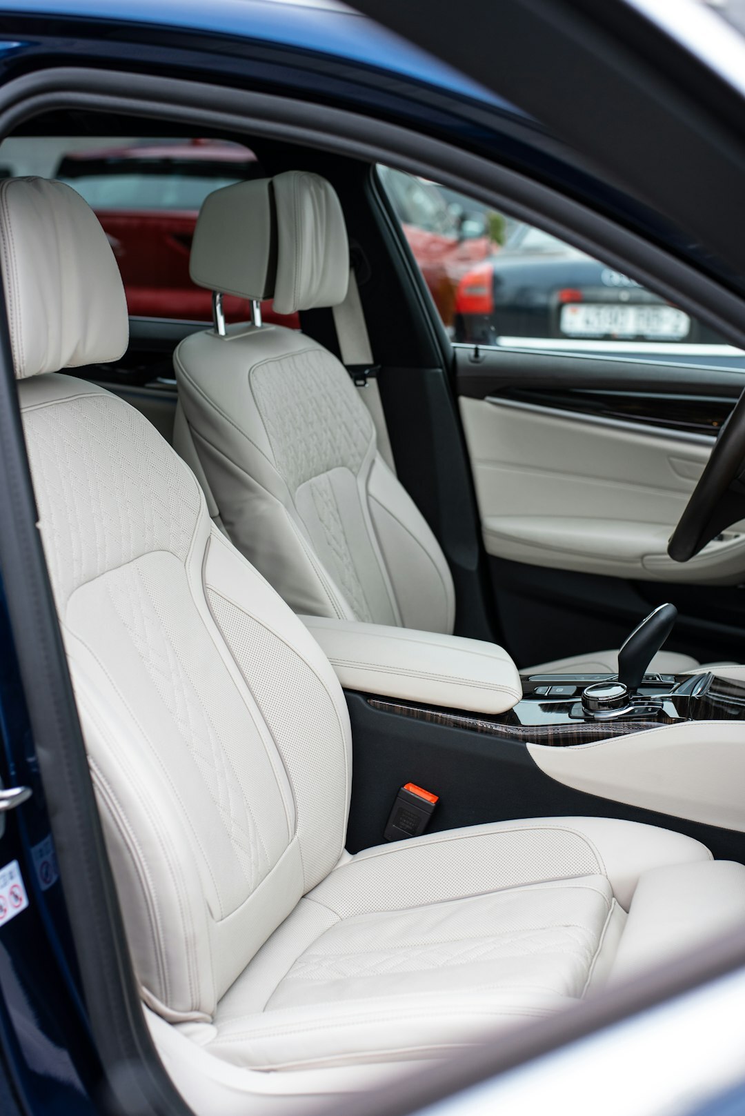 luxury car interior leather seats