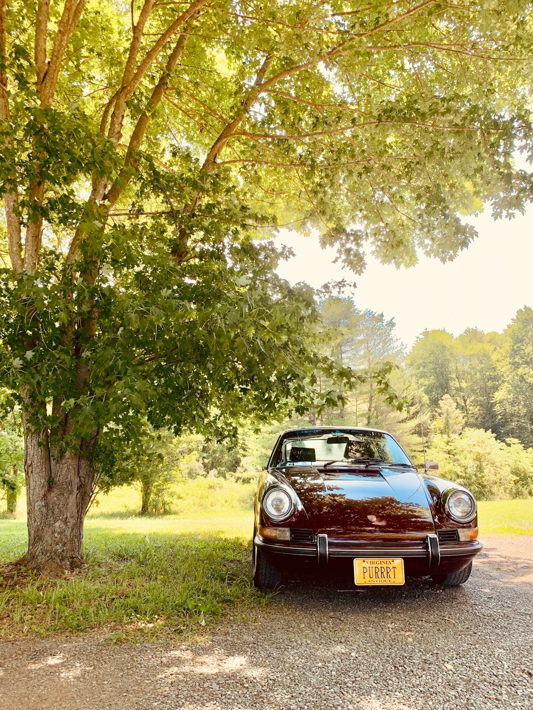 luxury car parked outside