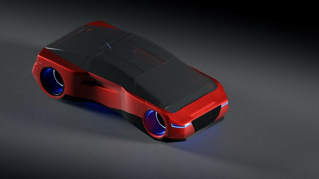 futuristic electric car concept